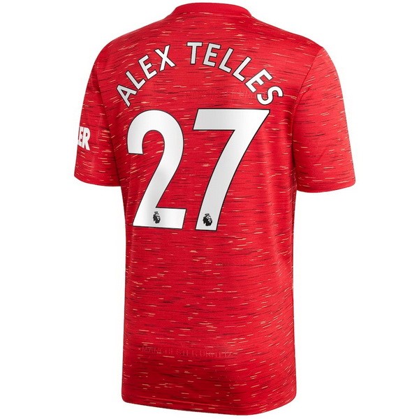 Maglia Manchester United NO.27 Alex Telles 1ª 2020-2021 Rosso
